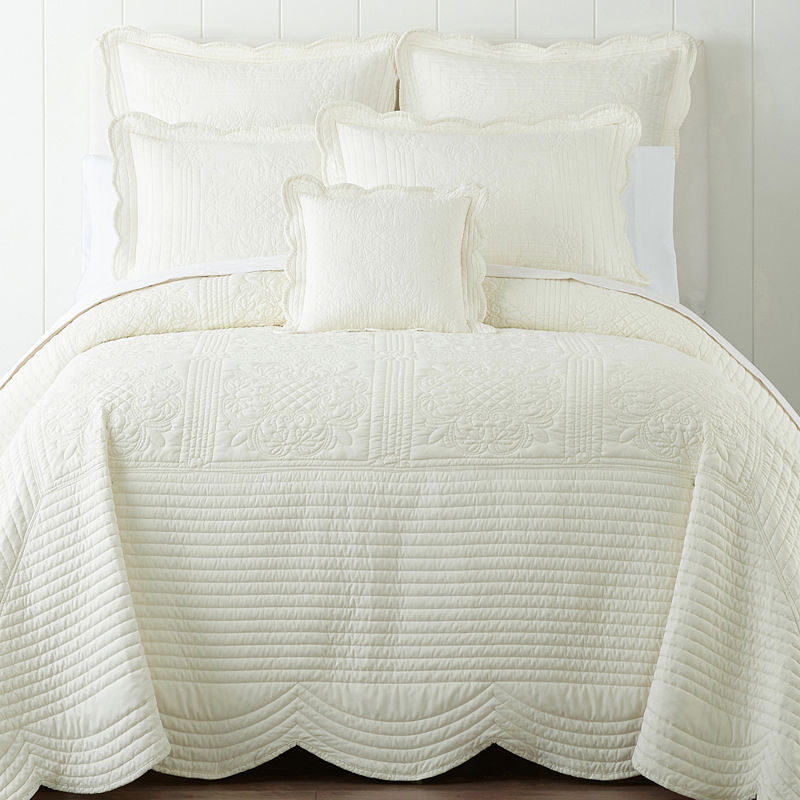 Home Expressions Everly Bedspread, Full, Beige