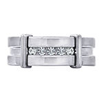 Mens 1/3 CT. T.W. Genuine Cubic Zirconia Sterling Silver Round Fashion Ring