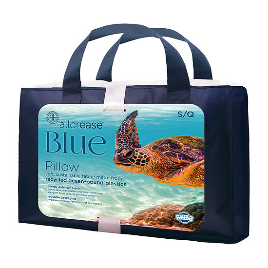 Allerease Blue Allergen Barrier Medium Density Pillow