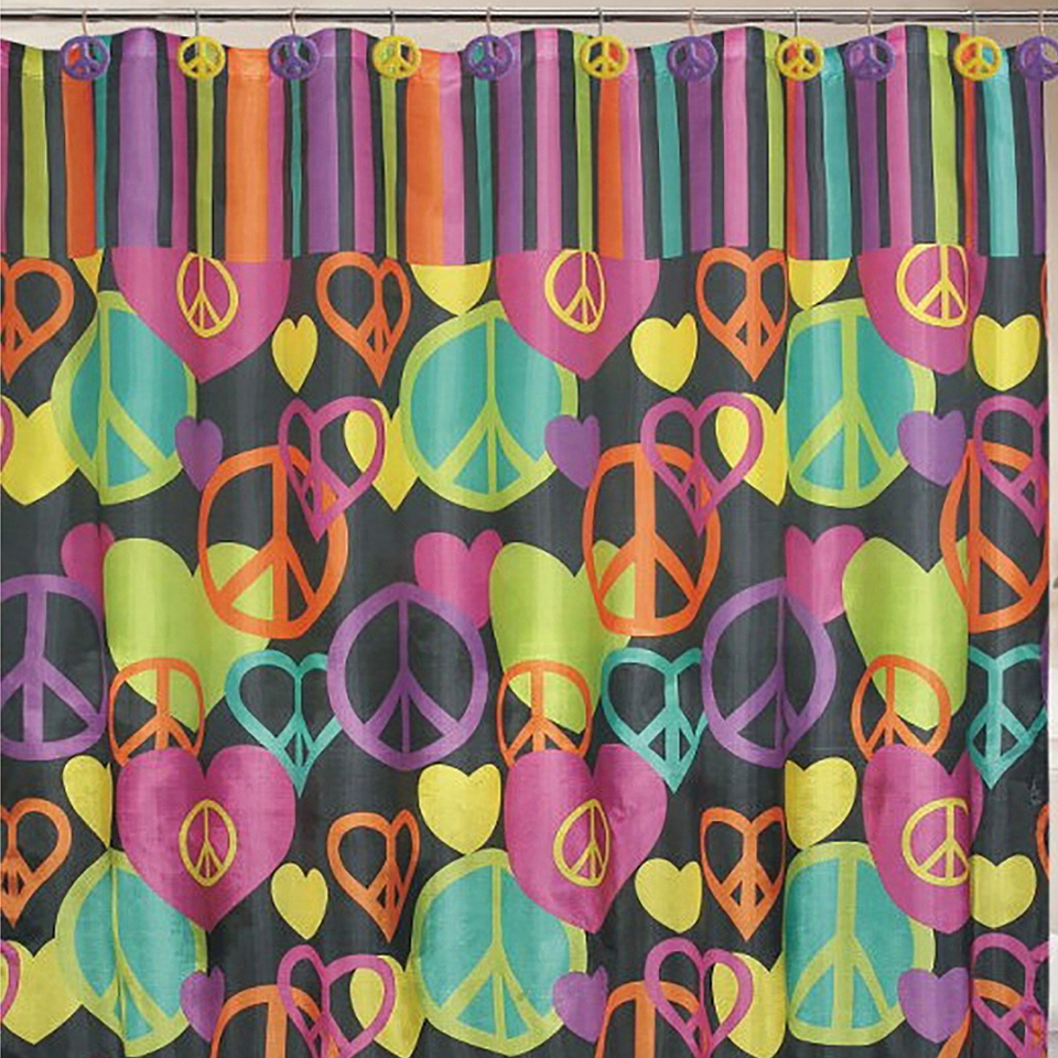 Peace & Love Shower Curtain