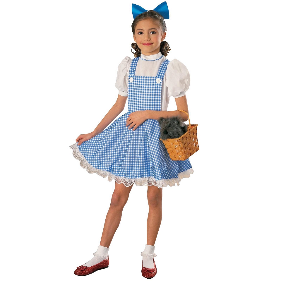 Wizard of Oz Dorothy Girls Costume, Blue, Girls