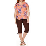CLEARANCE Plus Size Capris for Women - JCPenney