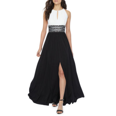 r & m richards sleeveless evening gown