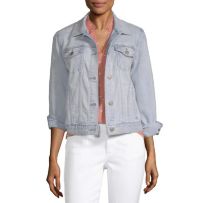 lightweight white denim jacket