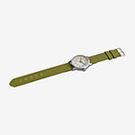 Praesidus Mens Automatic Green Strap Watch P-38-Mic-Grk1