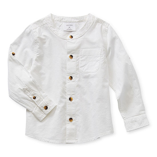 Okie Dokie Toddler Boys Long Sleeve Button-Down Shirt