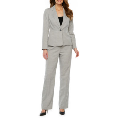 Le Suit Pant Suit, Color: Platinum - JCPenney