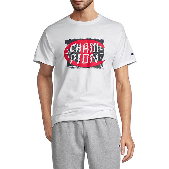 Champion Mens Crew Neck Short Sleeve Graphic T-Shirt