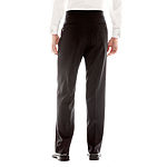 Stafford® Flat-Front Tuxedo Pants