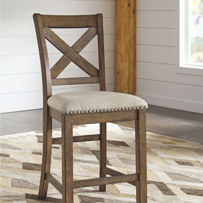 Signature Design by Ashley® Kavarna Set of 2 Upholstered Counter Height Stools JCPenney