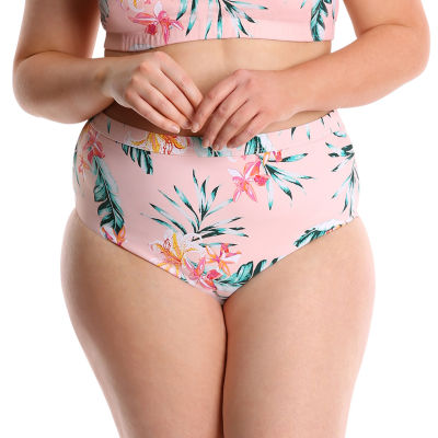 jcpenney high waisted swim bottoms