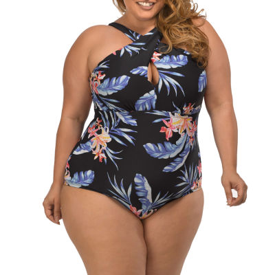 jcpenney plus swim suits