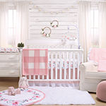 The Peanutshell Pink Floral Farmhouse Crib Sheet