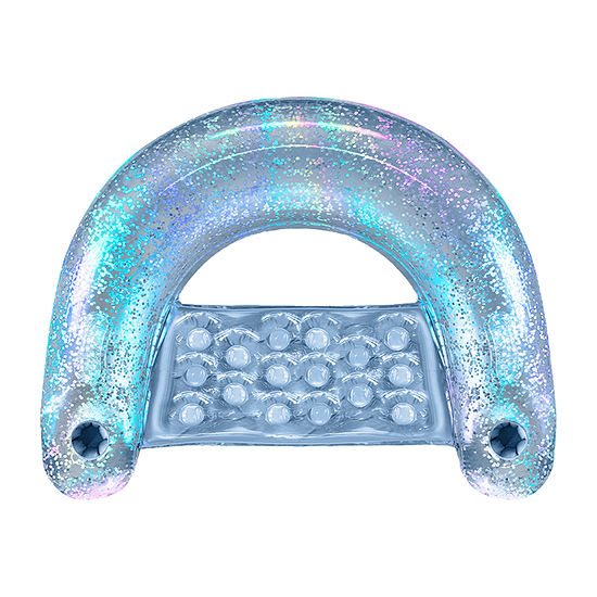 South Beach Iridescent Inflatable Lounger Chair Pool Float