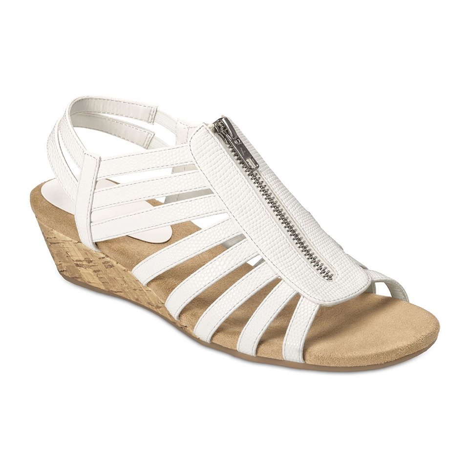 A2 BY AEROSOLES Yetaway Wedge Sandals, White, Womens
