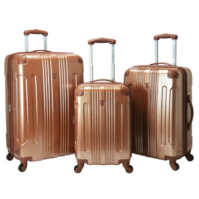 3 piece luggage set jcpenney