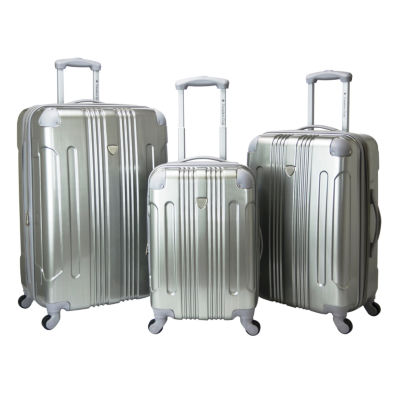 3 piece luggage set jcpenney