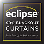 Eclipse Kids Microfiber Energy Saving Blackout Rod Pocket Curtain Panel