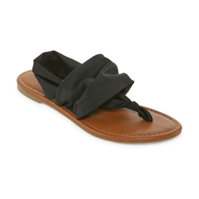 jcpenney black sandals
