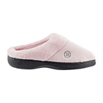 Isotoner® Mixed Microterry Hoodback Clog Slippers