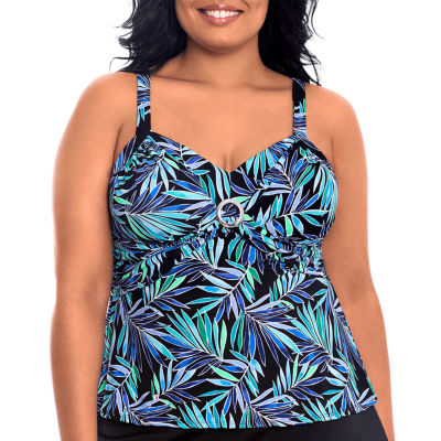 st john's bay plus size swimwear