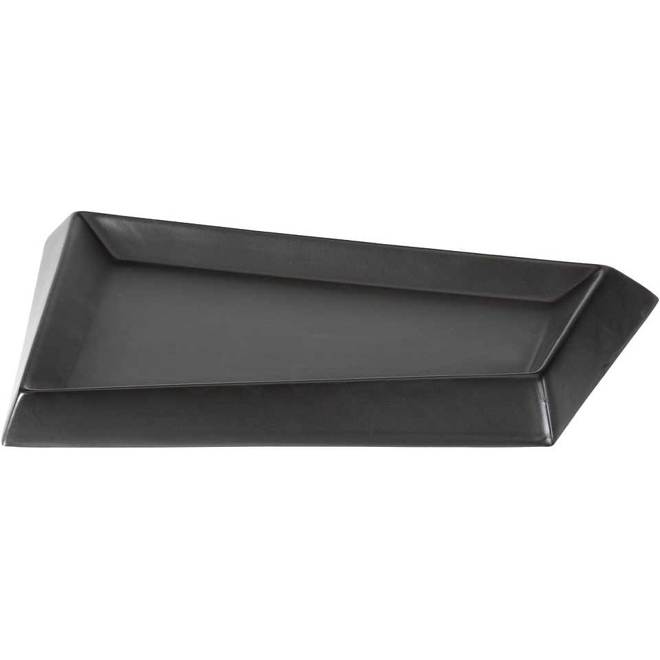 Creative Bath Products Angles Large Tray, Black