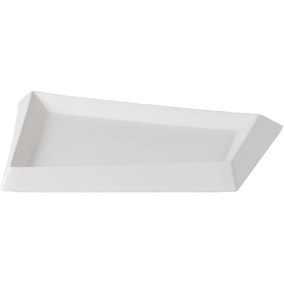 Creative Bath Products Angles Large Tray, White
