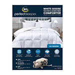 Serta 233 Thread Count All Seasons Warmth White Goose Feather And Down Fiber Comforter