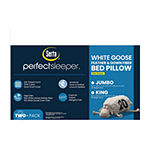 Serta White Goose Feather Side Sleeper 2-Pack Pillow