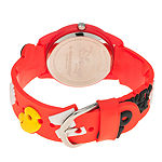 Disney Mickey Mouse Boys Red Strap Watch Wds000509