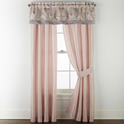 Jcpenney Home Lausanne Rod Pocket Curtain Panel Color Blush