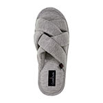 Cuddl Duds Jersey Woven Band Slide Womens Slip-On Slippers