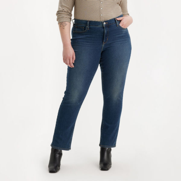 Levi's® Plus Womens Mid Rise 314 Straight Leg Jean