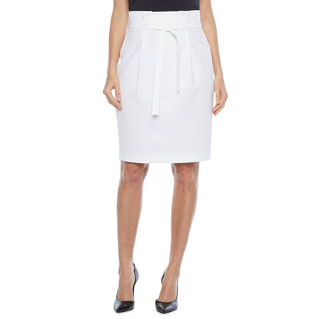 Liz Claiborne Womens A-Line Skirt, 2 , White
