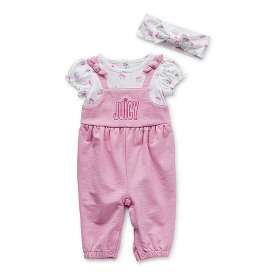 Juicy By Juicy Couture Baby Girls Overalls