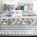 Intelligent Design Lacie Paisley Floral Quilt Set