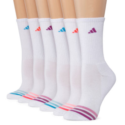 Adidas 6 Pack Cushion Crew Socks - Womens