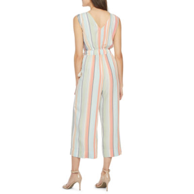 jcpenney striped jumpsuit