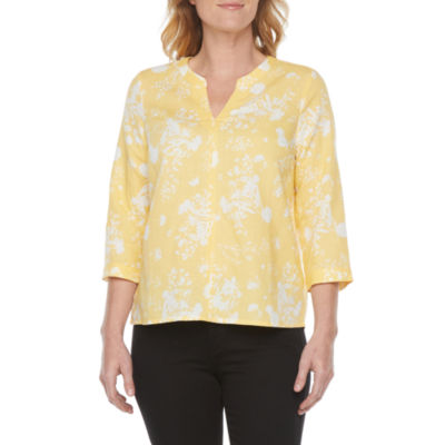 jcpenney yellow blouse