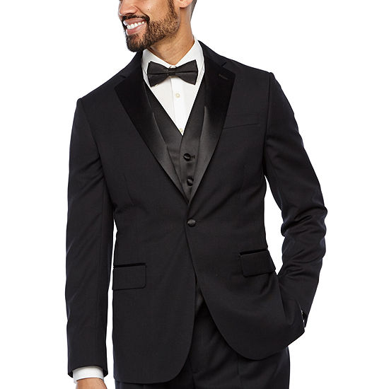 Stafford® Tuxedo Jacket, Color: Black - JCPenney