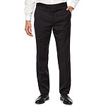 Stafford® Flat-Front Tuxedo Pants