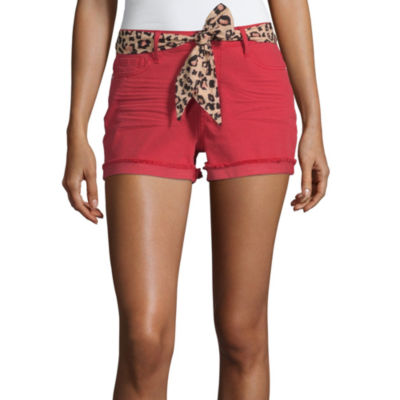 low rise chino shorts