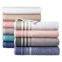 9-Count Home Expressions Solid or Stripe Bath Towels (various colors)