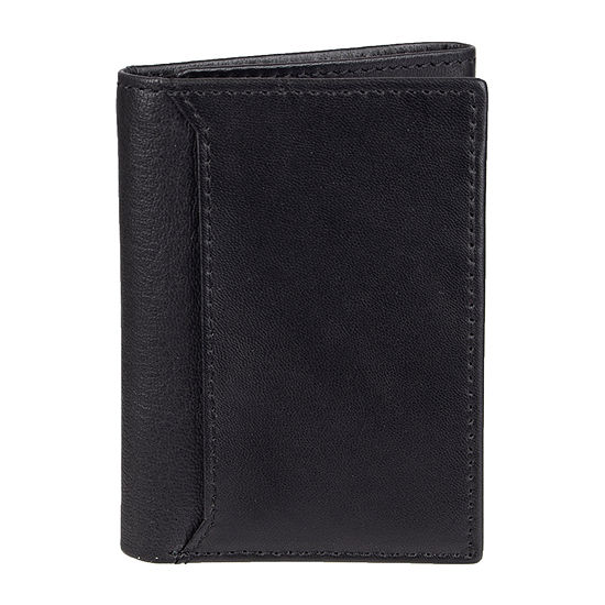 Stafford® RFID Secure Trifold Wallet, Color: Black - JCPenney