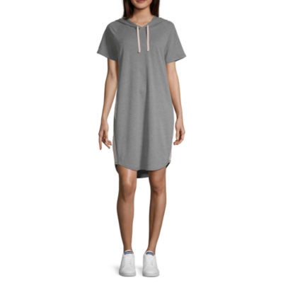 short sleeve hoodie dress