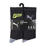 Puma Mens 6 Pair Crew Socks