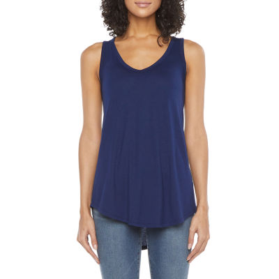 a.n.a Womens V Neck Sleeveless Tank Top JCPenney
