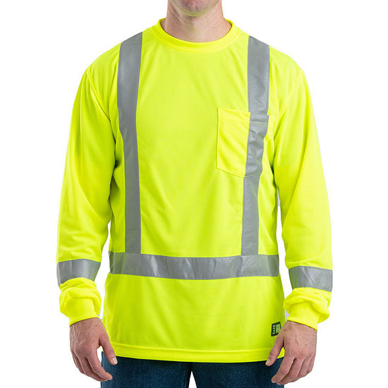 Berne Big and Tall Mens High Visibility Long Sleeve Safety Shirt