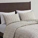 INK+IVY Tulay 3 Piece Cotton Gauze Coverlet Set with Clipped Trims