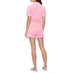 Juicy By Juicy Couture Short Sleeve Belted Romper